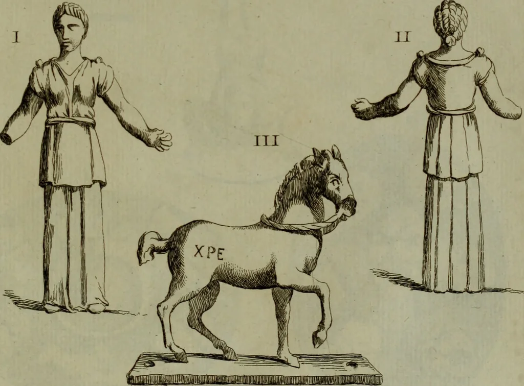 An illustration from Recueil d'antiquités égyptiennes, étrusques, greques et romaines, 1752, leaf 466