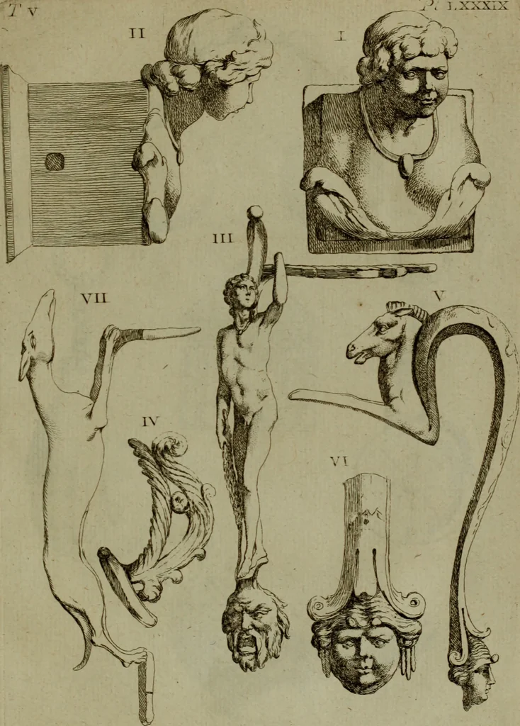 An illustration from Recueil d'antiquités égyptiennes, étrusques, greques et romaines, 1752, leaf 474