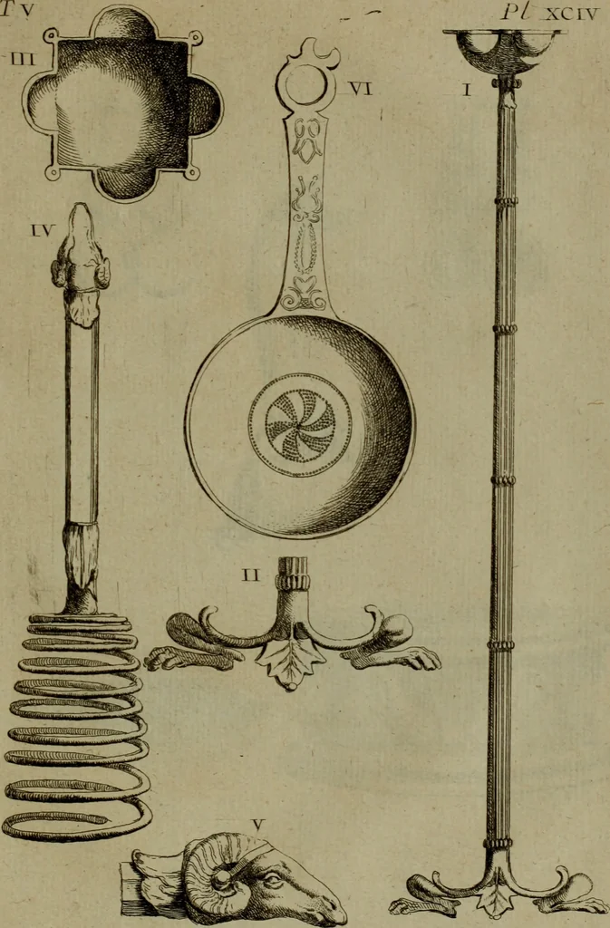 An illustration from Recueil d'antiquités égyptiennes, étrusques, greques et romaines, 1752, leaf 484