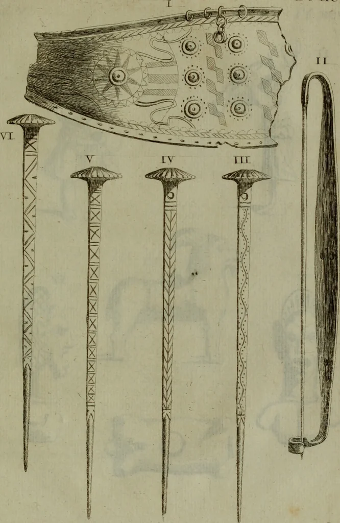 An illustration from Recueil d'antiquités égyptiennes, étrusques, greques et romaines, 1752, leaf 488