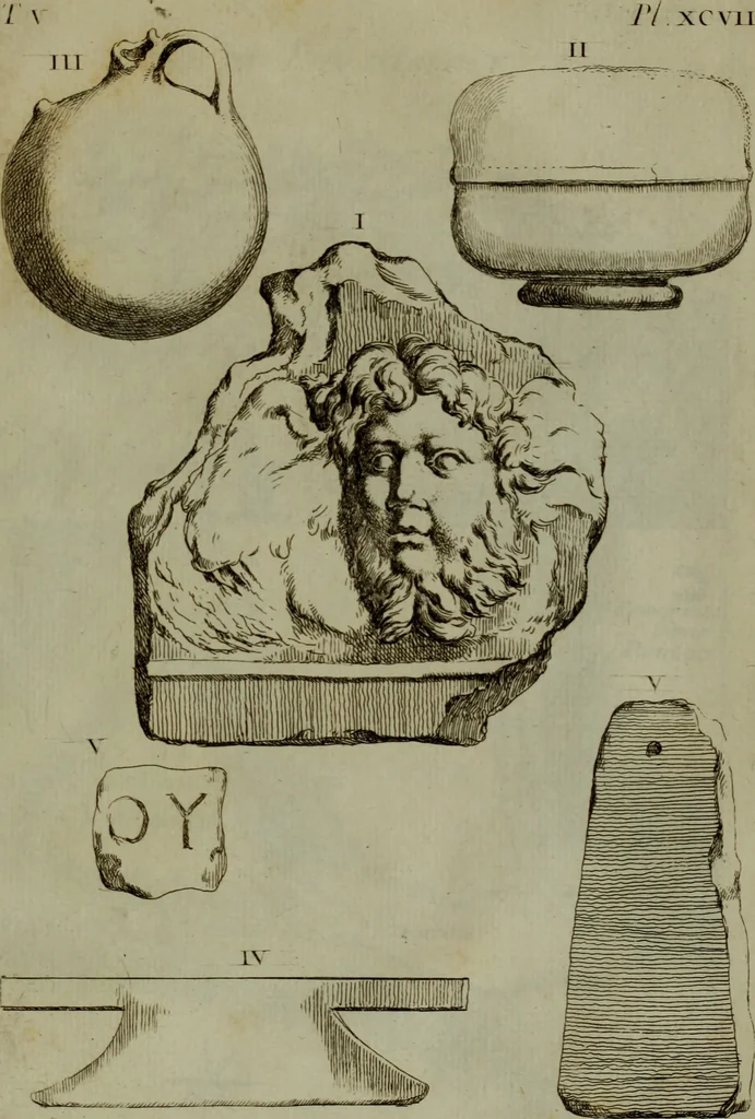 An illustration from Recueil d'antiquités égyptiennes, étrusques, greques et romaines, 1752, leaf 566