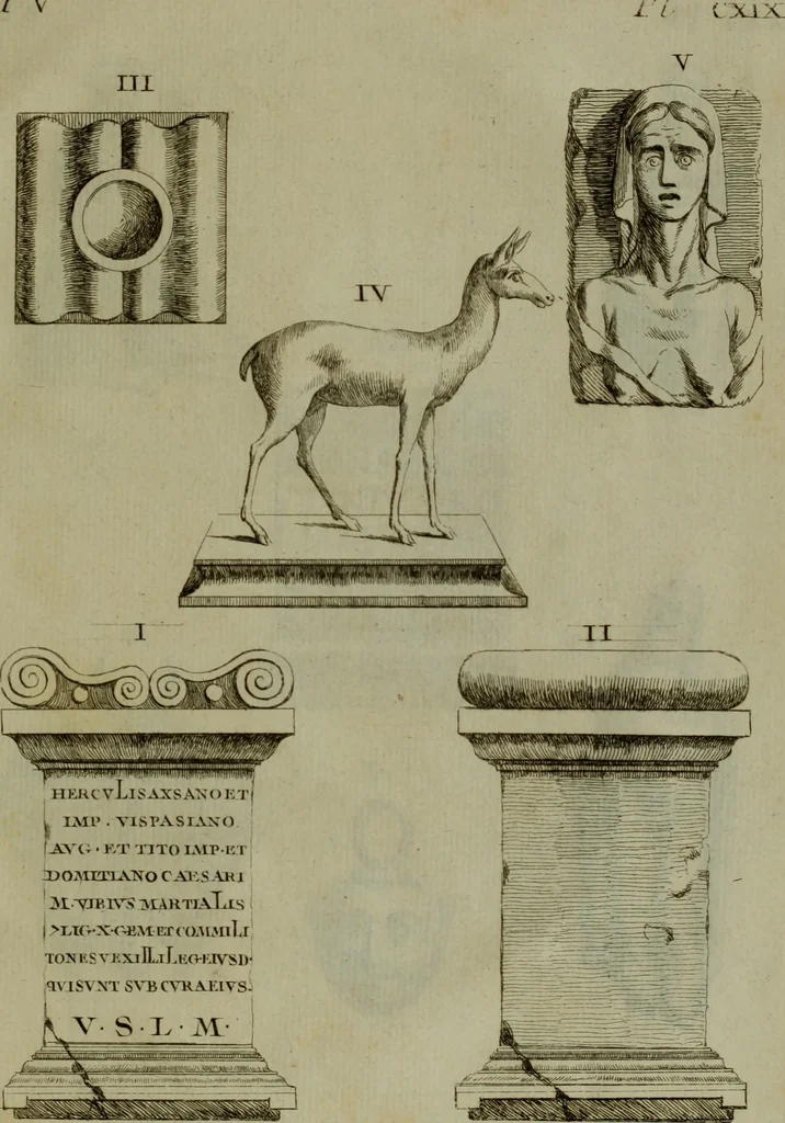 An illustration from Recueil d'antiquités égyptiennes, étrusques, greques et romaines, 1752, leaf 608