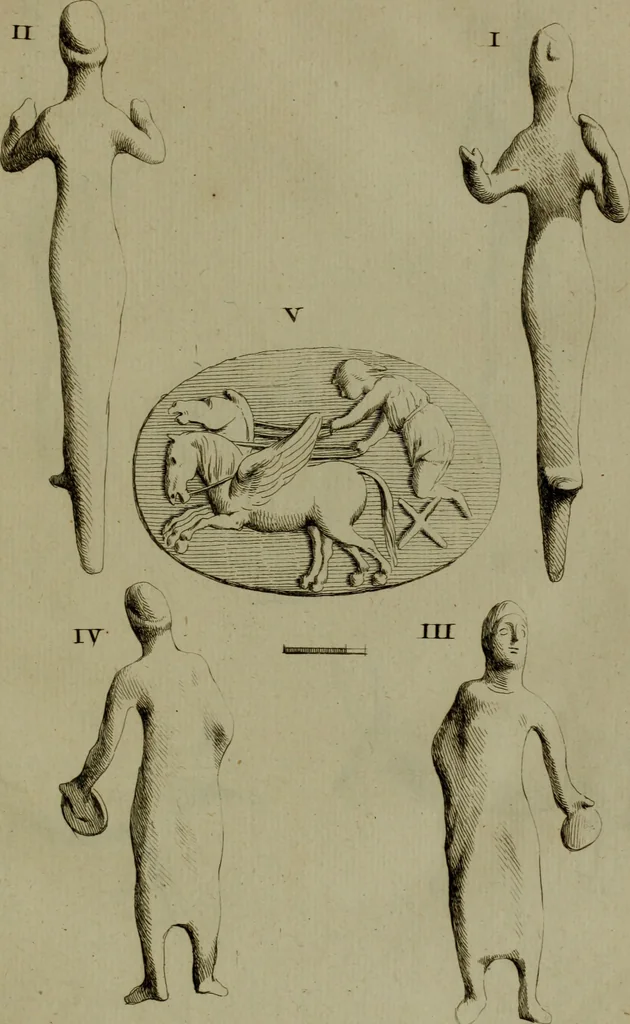 An illustration from Recueil d'antiquités égyptiennes, étrusques, greques et romaines, 1752, leaf 212