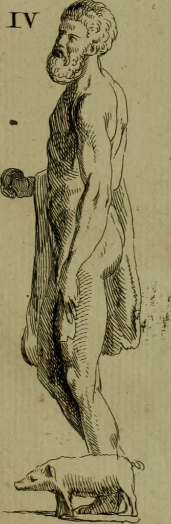 An illustration from Recueil d'antiquités égyptiennes, étrusques, greques et romaines, 1752, leaf 220