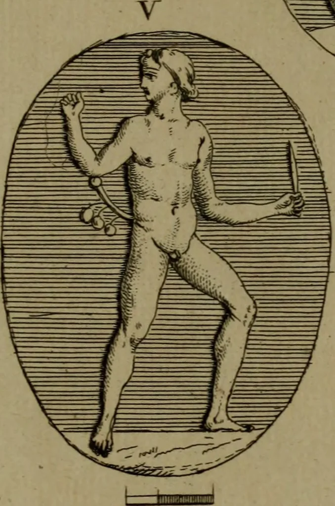 An illustration from Recueil d'antiquités égyptiennes, étrusques, greques et romaines, 1752, leaf 222