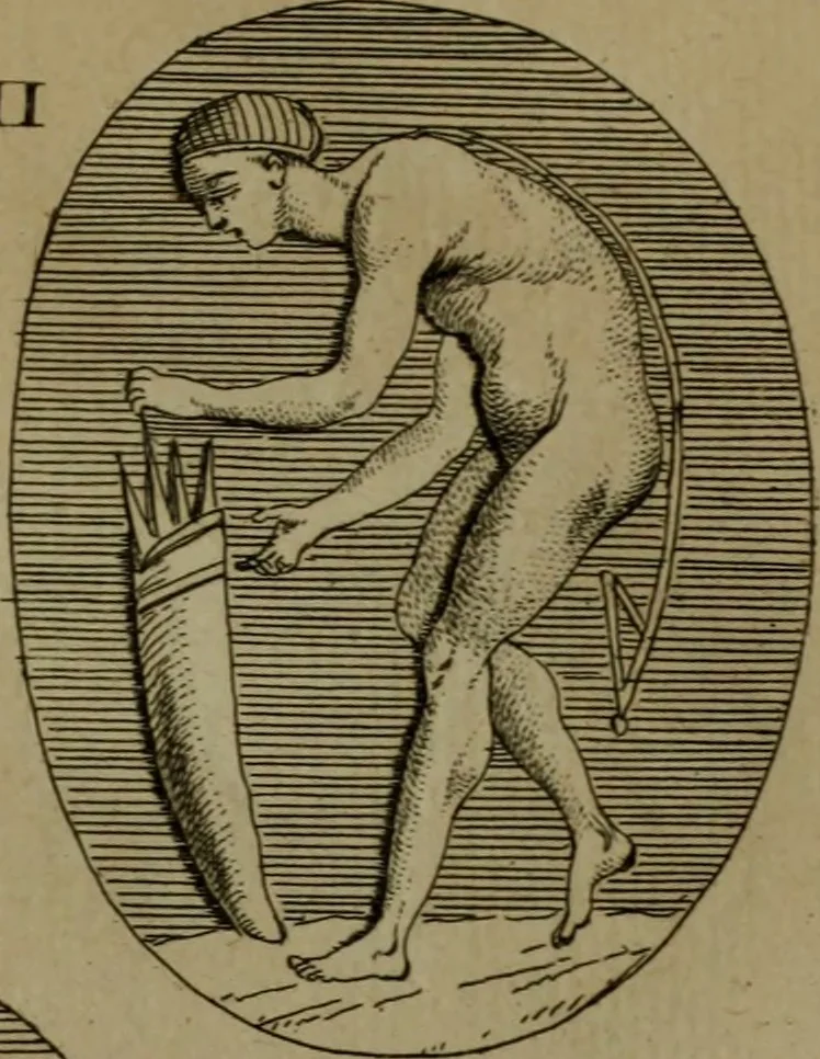 An illustration from Recueil d'antiquités égyptiennes, étrusques, greques et romaines, 1752, leaf 222