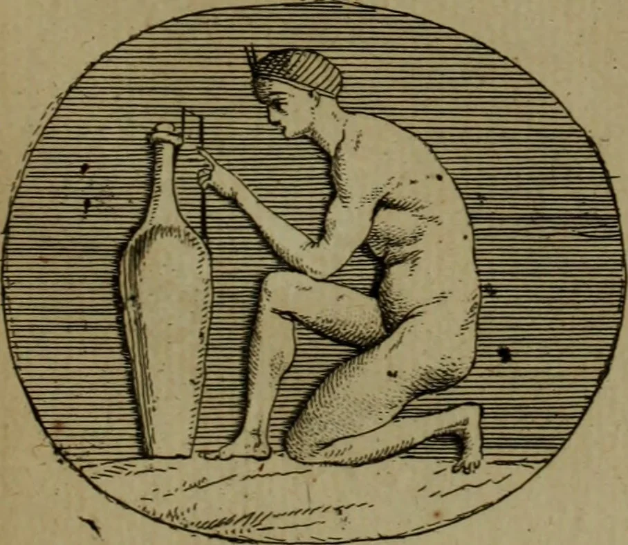 An illustration from Recueil d'antiquités égyptiennes, étrusques, greques et romaines, 1752, leaf 222