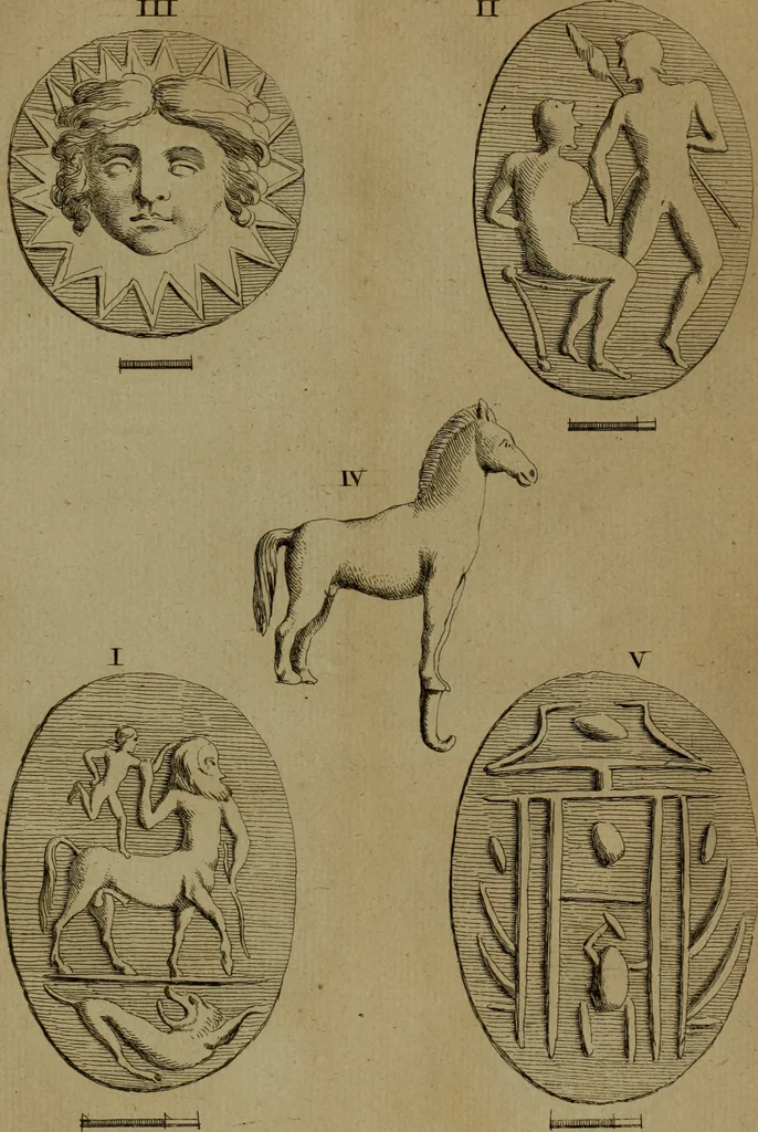 An illustration from Recueil d'antiquités égyptiennes, étrusques, greques et romaines, 1752, leaf 224
