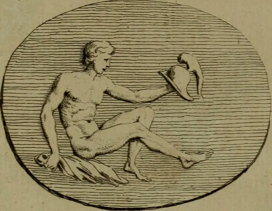 An illustration from Recueil d'antiquités égyptiennes, étrusques, greques et romaines, 1752, leaf 230