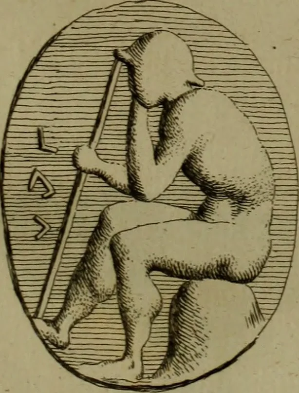 An illustration from Recueil d'antiquités égyptiennes, étrusques, greques et romaines, 1752, leaf 230