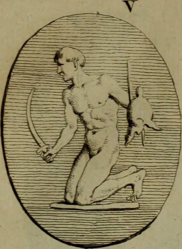 An illustration from Recueil d'antiquités égyptiennes, étrusques, greques et romaines, 1752, leaf 230
