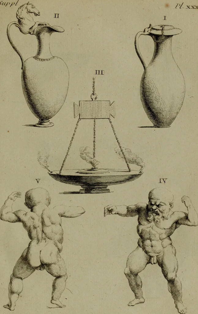 An illustration from Recueil d'antiquités égyptiennes, étrusques, greques et romaines, 1752, leaf 280