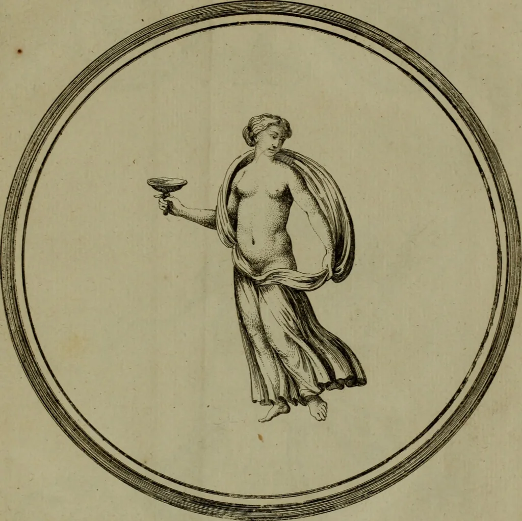 An illustration from Recueil d'antiquités égyptiennes, étrusques, greques et romaines, 1752, leaf 350