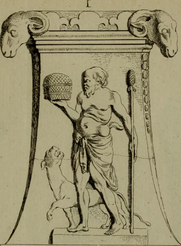 An illustration from Recueil d'antiquités égyptiennes, étrusques, greques et romaines, 1752, leaf 358