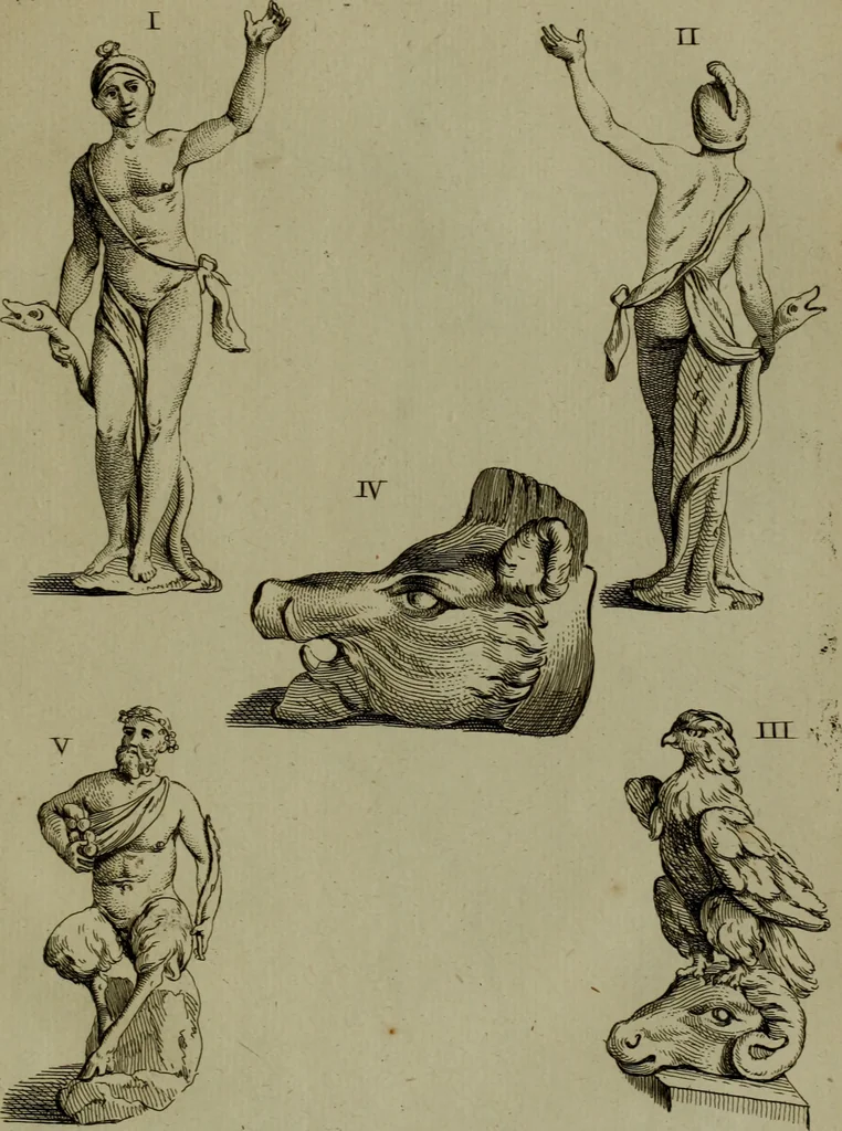 An illustration from Recueil d'antiquités égyptiennes, étrusques, greques et romaines, 1752, leaf 364