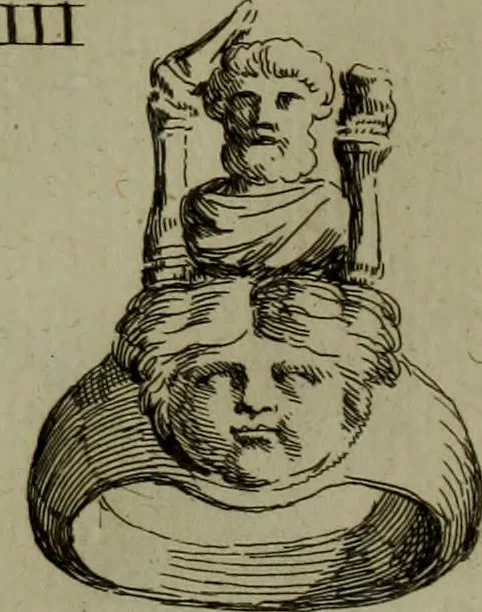 An illustration from Recueil d'antiquités égyptiennes, étrusques, greques et romaines, 1752, leaf 376