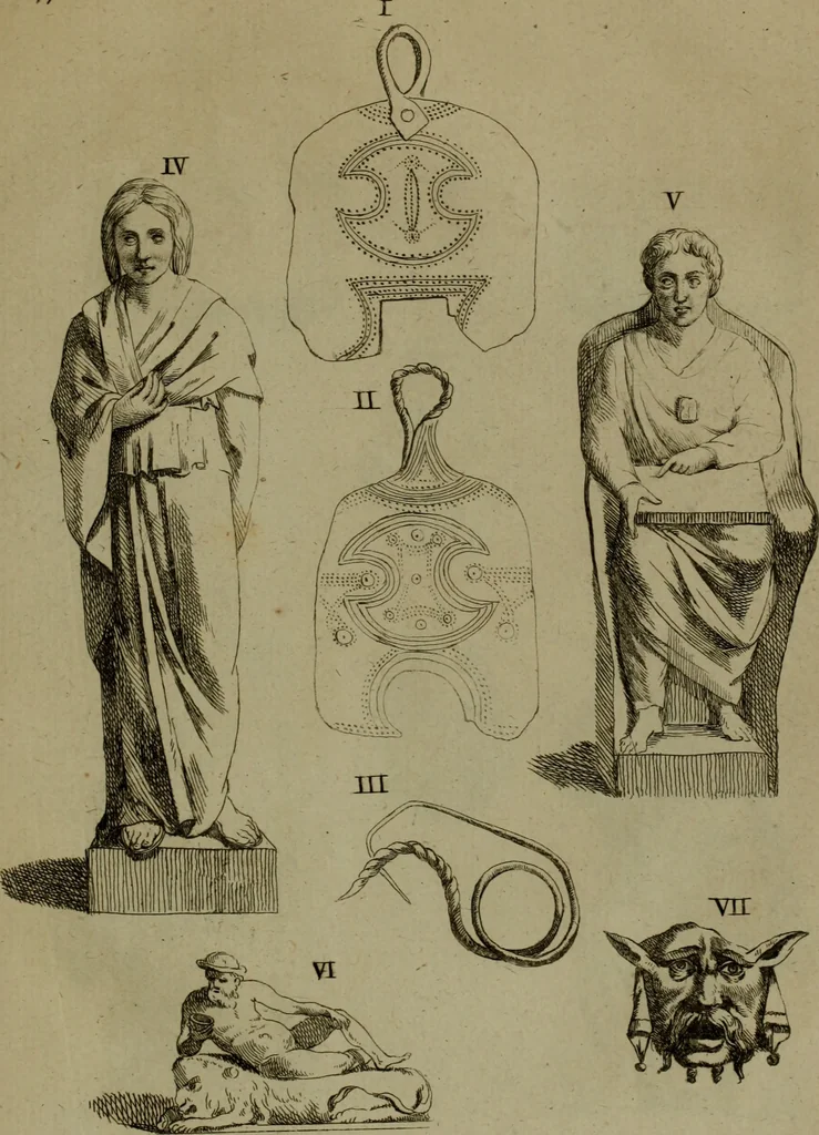 An illustration from Recueil d'antiquités égyptiennes, étrusques, greques et romaines, 1752, leaf 378