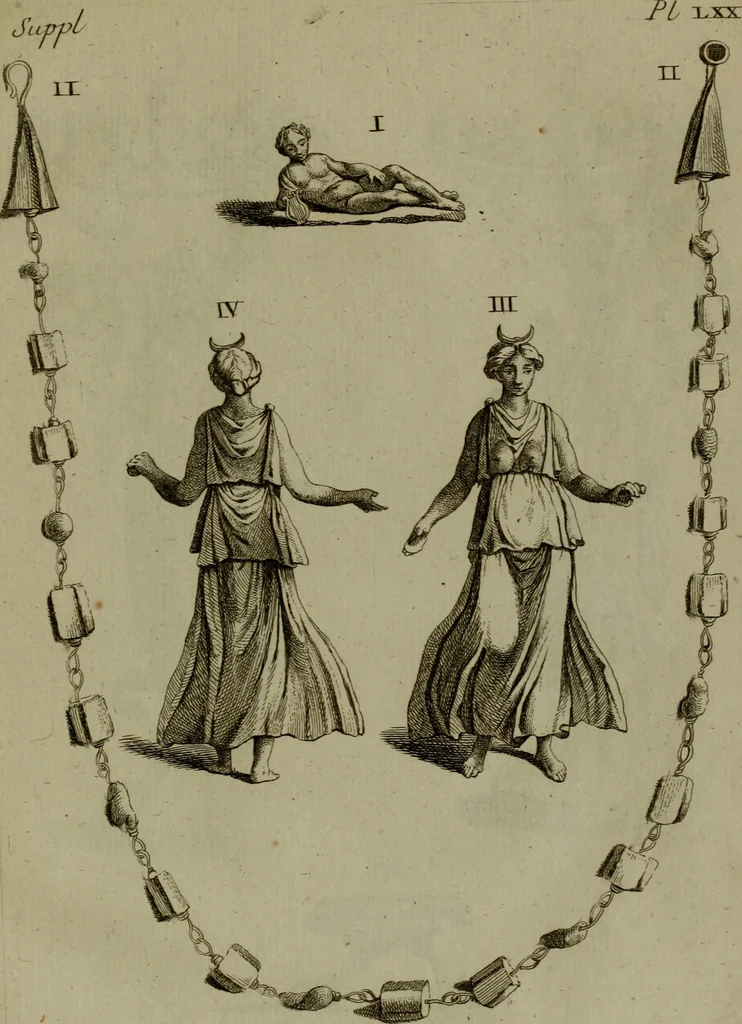 An illustration from Recueil d'antiquités égyptiennes, étrusques, greques et romaines, 1752, leaf 504