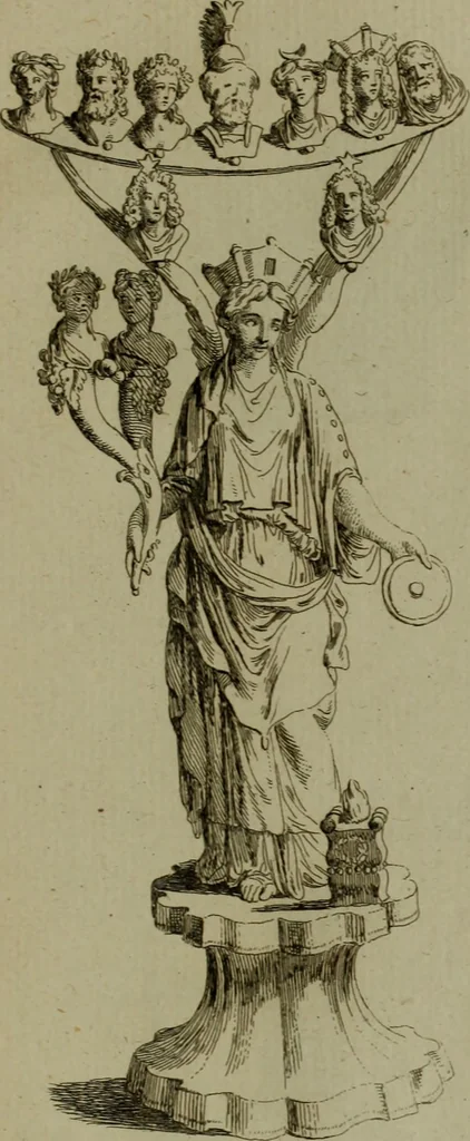 An illustration from Recueil d'antiquités égyptiennes, étrusques, greques et romaines, 1752, leaf 506