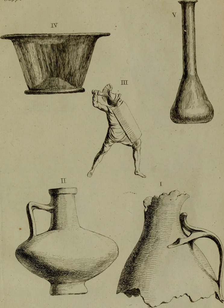 An illustration from Recueil d'antiquités égyptiennes, étrusques, greques et romaines, 1752, leaf 508