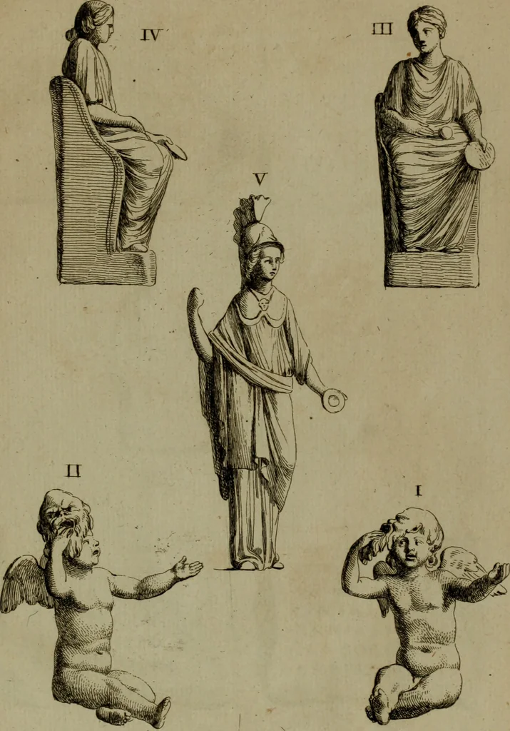 An illustration from Recueil d'antiquités égyptiennes, étrusques, greques et romaines, 1752, leaf 518