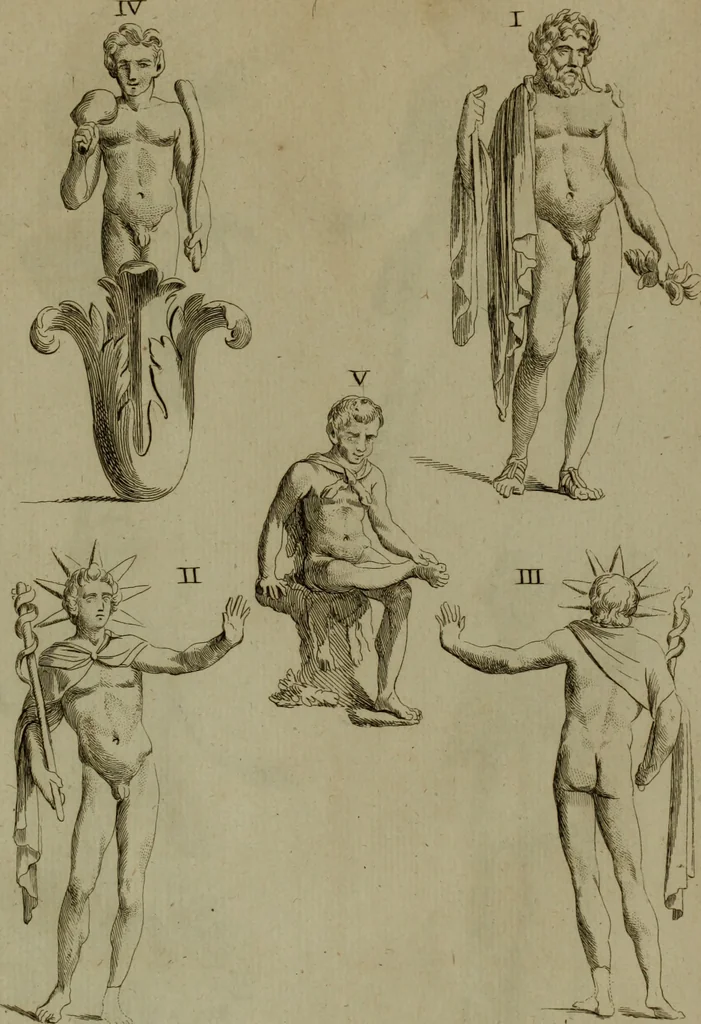 An illustration from Recueil d'antiquités égyptiennes, étrusques, greques et romaines, 1752, leaf 522