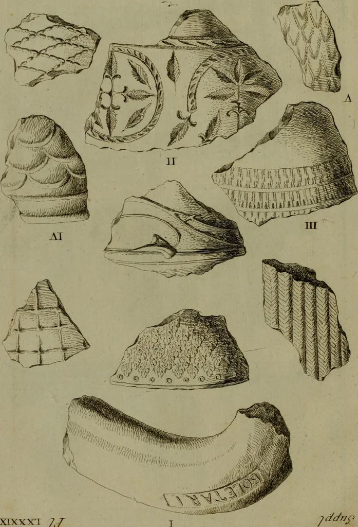 An illustration from Recueil d'antiquités égyptiennes, étrusques, greques et romaines, 1752, leaf 542