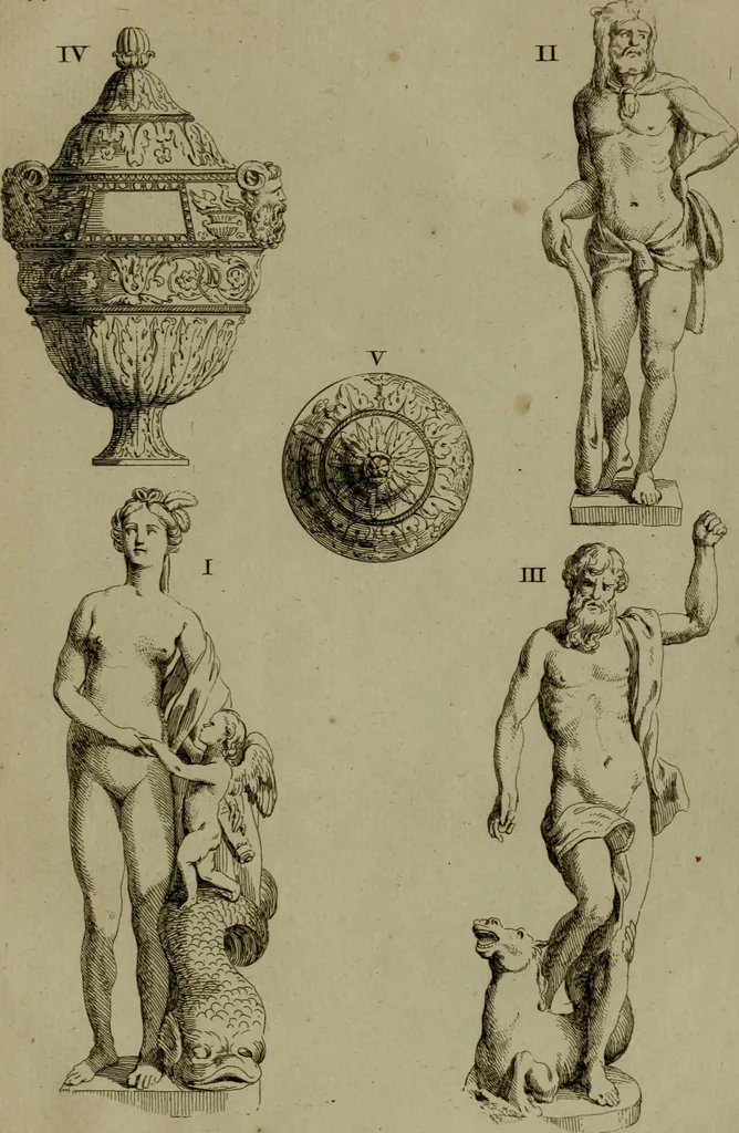 An illustration from Recueil d'antiquités égyptiennes, étrusques, greques et romaines, 1752, leaf 554