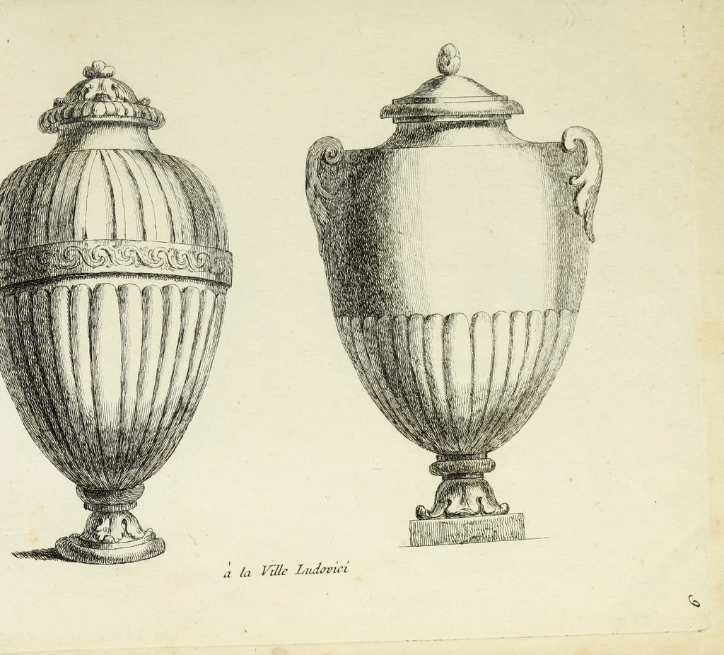 An illustration from Recueil d'antiquités romaines, ou, Voyage d'Italie : composé de 60 planches : dans lequel on trouve divers vases, autels, trepieds, arabesques et autres sujets gravés d'après les dessins que differens artistes ont fait pendant leur séjour en Italie, lesquels jusqu'à présent n'ont point encore été gravés, 1771, leaf 22