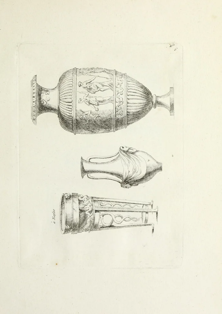An illustration from Recueil d'antiquités romaines, ou, Voyage d'Italie : composé de 66 planches : dans lequel on trouve divers vases, autels, trépieds, arabesques, et autres sujets gravés d'après les dessins que différens artistes ont faits pendant leur séjour en Italie, 1771, leaf 20
