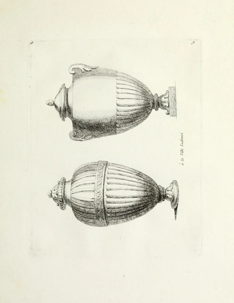 An illustration from Recueil d'antiquités romaines, ou, Voyage d'Italie : composé de 66 planches : dans lequel on trouve divers vases, autels, trépieds, arabesques, et autres sujets gravés d'après les dessins que différens artistes ont faits pendant leur séjour en Italie, 1771, leaf 26