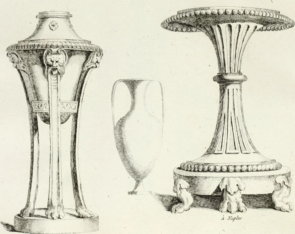 An illustration from Recueil d'antiquités romaines, ou, Voyage d'Italie : composé de 66 planches : dans lequel on trouve divers vases, autels, trépieds, arabesques, et autres sujets gravés d'après les dessins que différens artistes ont faits pendant leur séjour en Italie, 1771, leaf 30