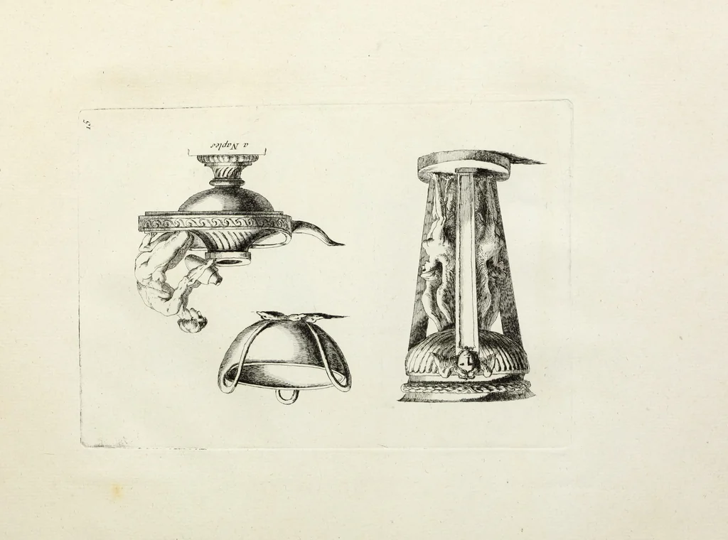 An illustration from Recueil d'antiquités romaines, ou, Voyage d'Italie : composé de 66 planches : dans lequel on trouve divers vases, autels, trépieds, arabesques, et autres sujets gravés d'après les dessins que différens artistes ont faits pendant leur séjour en Italie, 1771, leaf 38