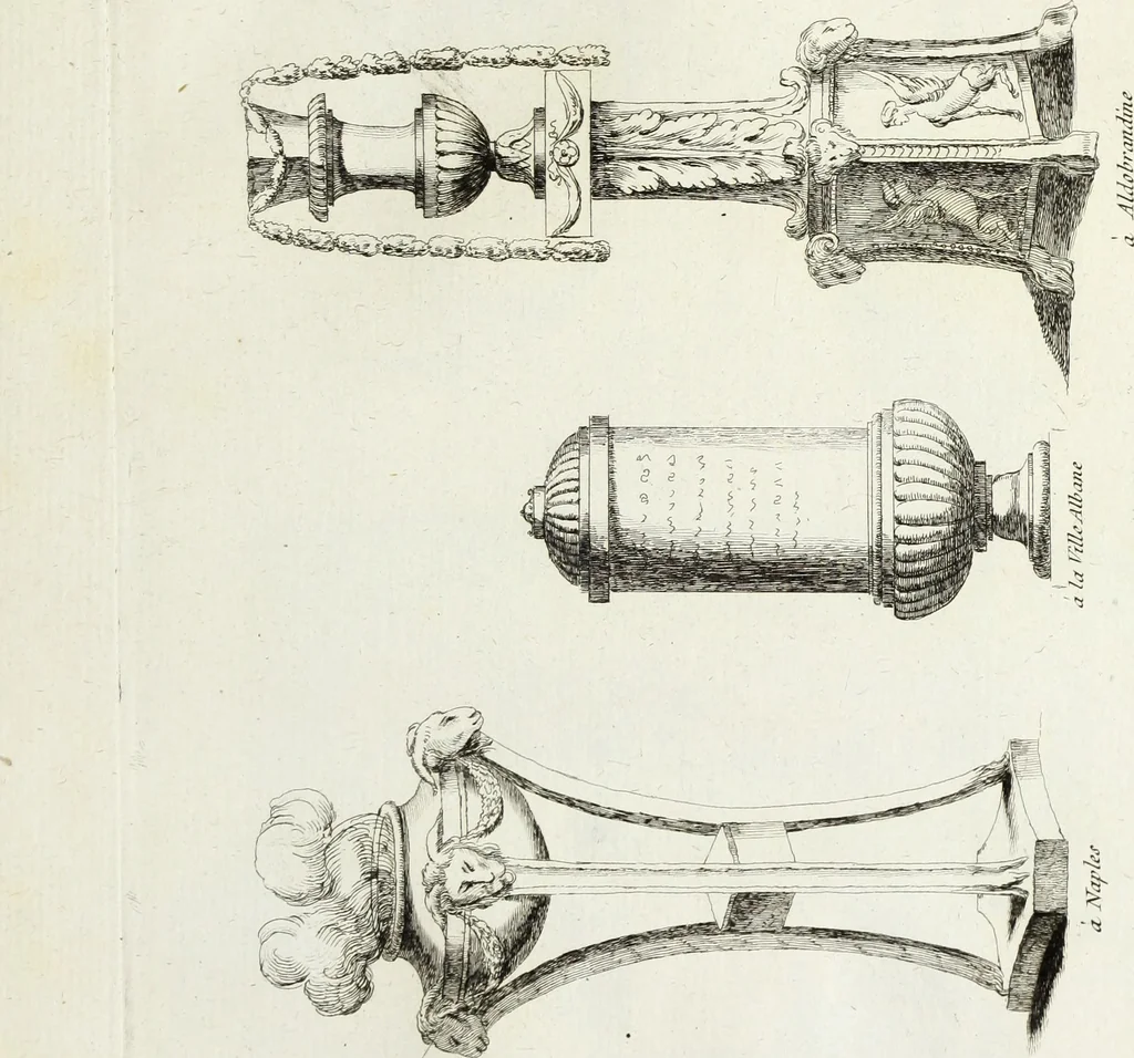 An illustration from Recueil d'antiquités romaines, ou, Voyage d'Italie : composé de 66 planches : dans lequel on trouve divers vases, autels, trépieds, arabesques, et autres sujets gravés d'après les dessins que différens artistes ont faits pendant leur séjour en Italie, 1771, leaf 48