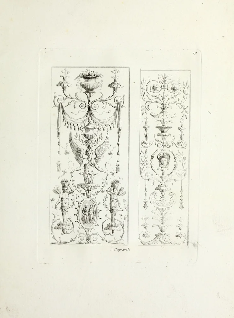 An illustration from Recueil d'antiquités romaines, ou, Voyage d'Italie : composé de 66 planches : dans lequel on trouve divers vases, autels, trépieds, arabesques, et autres sujets gravés d'après les dessins que différens artistes ont faits pendant leur séjour en Italie, 1771, leaf 66
