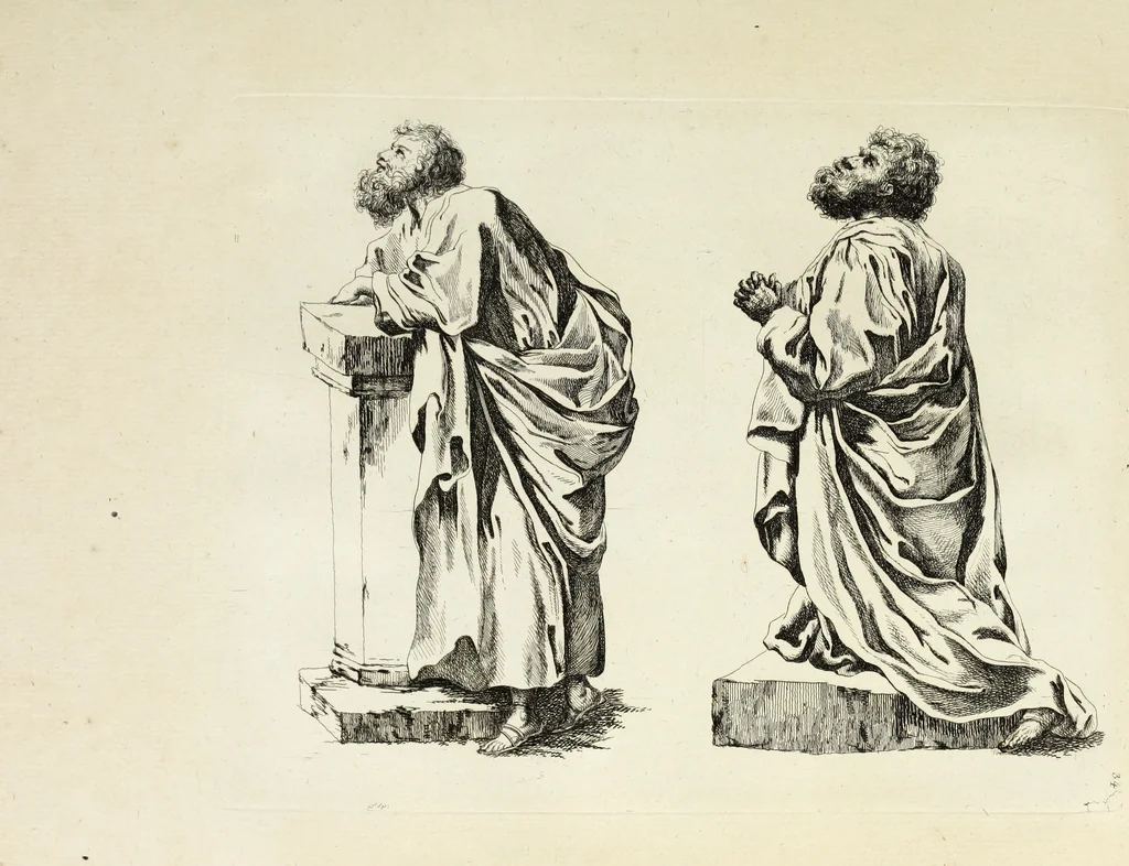 An illustration from Recueil d'antiquités romaines, ou, Voyage d'Italie : composé de 66 planches : dans lequel on trouve divers vases, autels, trépieds, arabesques, et autres sujets gravés d'après les dessins que différens artistes ont faits pendant leur séjour en Italie, 1771, leaf 76