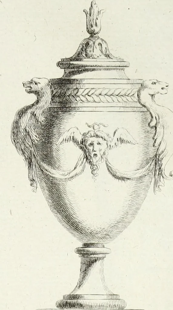 An illustration from Recueil d'antiquités romaines, ou, Voyage d'Italie : composé de 66 planches : dans lequel on trouve divers vases, autels, trépieds, arabesques, et autres sujets gravés d'après les dessins que différens artistes ont faits pendant leur séjour en Italie, 1771, leaf 92
