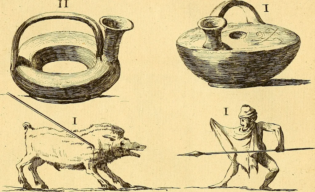 An illustration from Recueil d'antiquités égyptiennes, étrusques, greques et romaines, 1752, leaf 216