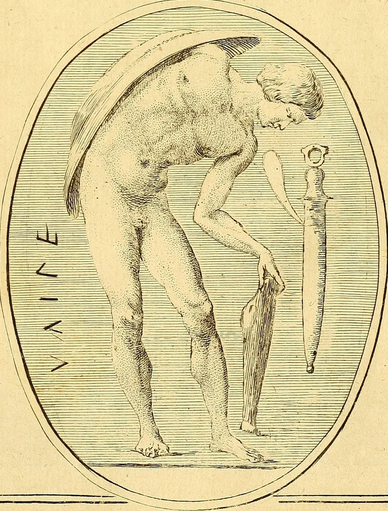 An illustration from Recueil d'antiquités égyptiennes, étrusques, greques et romaines, 1752, leaf 216