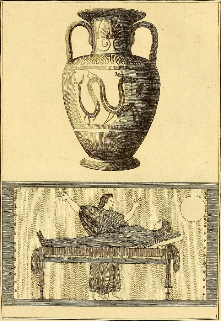An illustration from Recueil d'antiquités égyptiennes, étrusques, greques et romaines, 1752, leaf 220
