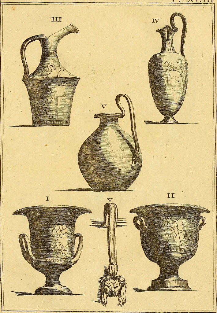 An illustration from Recueil d'antiquités égyptiennes, étrusques, greques et romaines, 1752, leaf 242