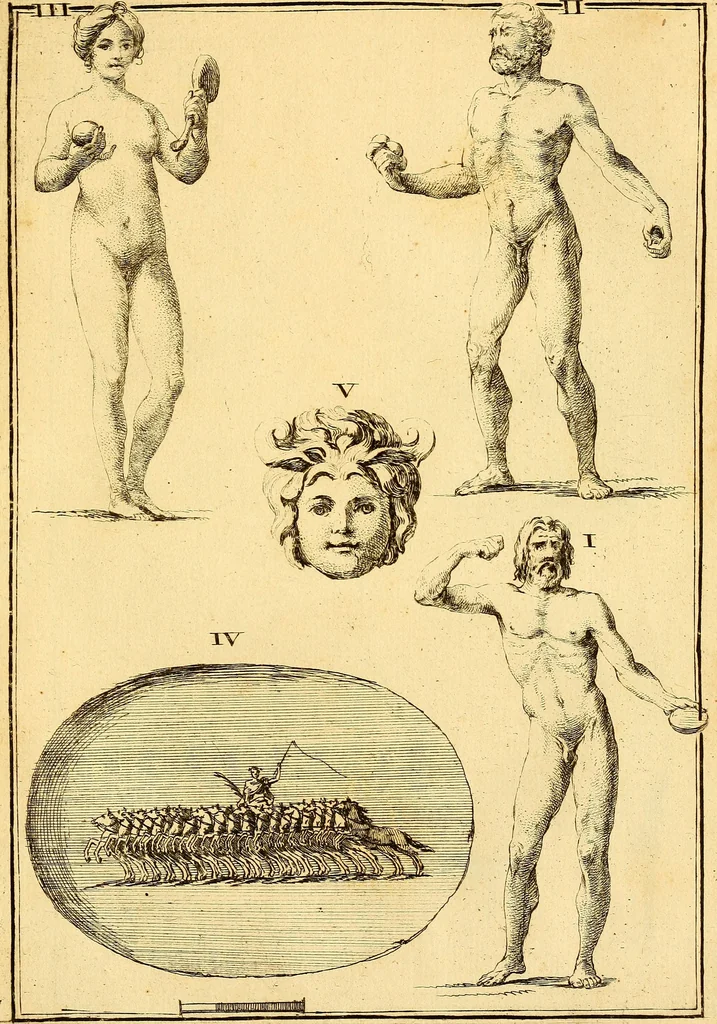 An illustration from Recueil d'antiquités égyptiennes, étrusques, greques et romaines, 1752, leaf 472
