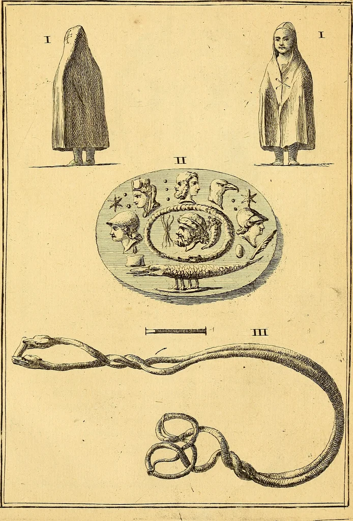 An illustration from Recueil d'antiquités égyptiennes, étrusques, greques et romaines, 1752, leaf 484