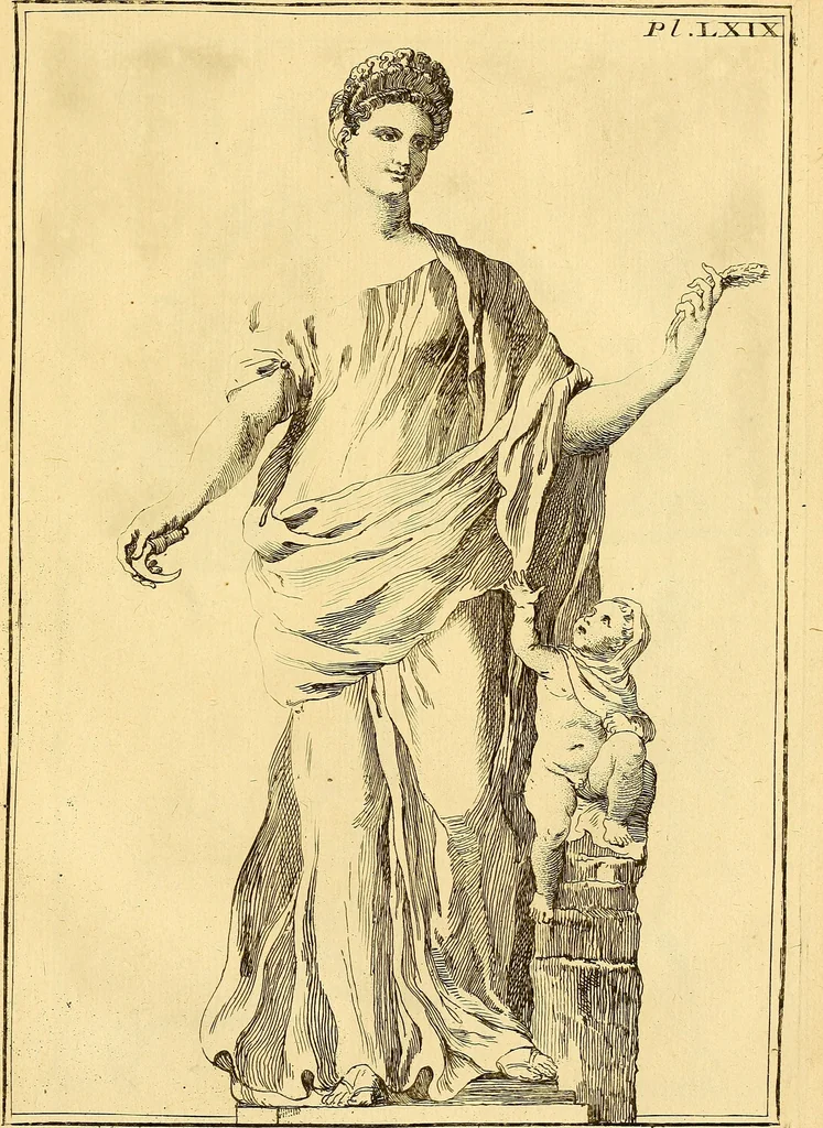 An illustration from Recueil d'antiquités égyptiennes, étrusques, greques et romaines, 1752, leaf 490