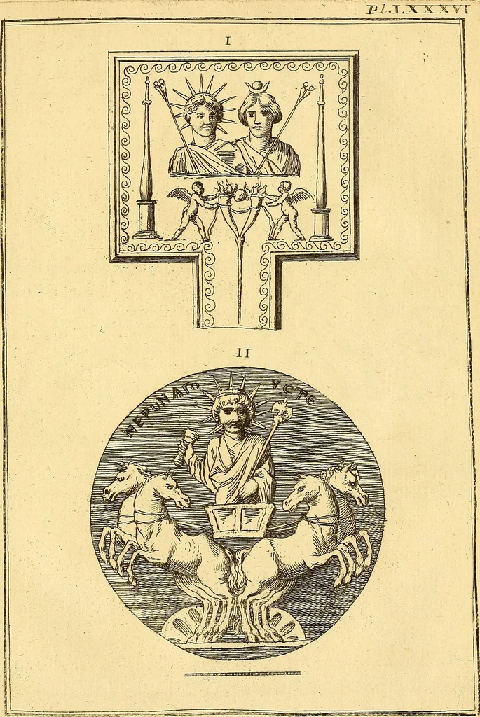An illustration from Recueil d'antiquités égyptiennes, étrusques, greques et romaines, 1752, leaf 524