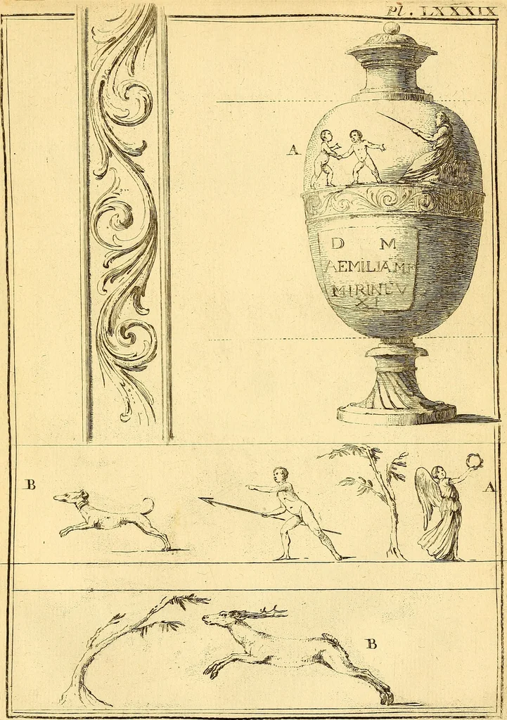 An illustration from Recueil d'antiquités égyptiennes, étrusques, greques et romaines, 1752, leaf 530