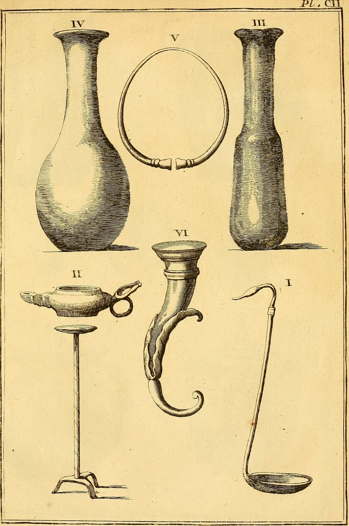 An illustration from Recueil d'antiquités égyptiennes, étrusques, greques et romaines, 1752, leaf 556