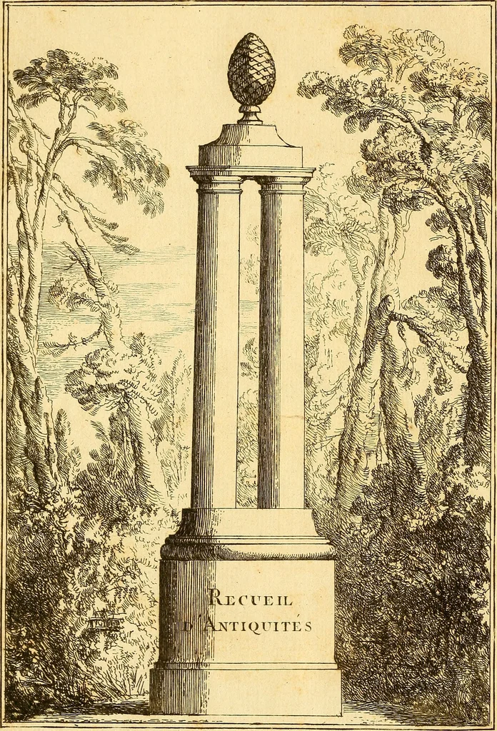An illustration from Recueil d'antiquités égyptiennes, étrusques, greques et romaines, 1752, leaf 9
