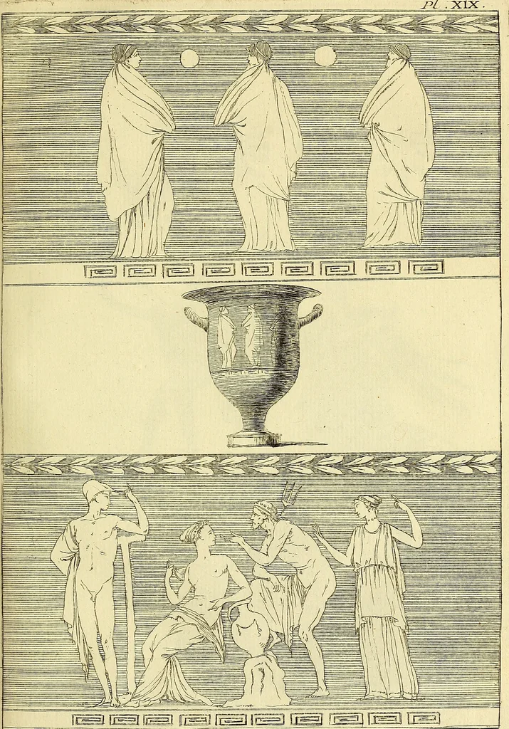 An illustration from Recueil d'antiquités égyptiennes, étrusques, greques et romaines, 1752, leaf 158