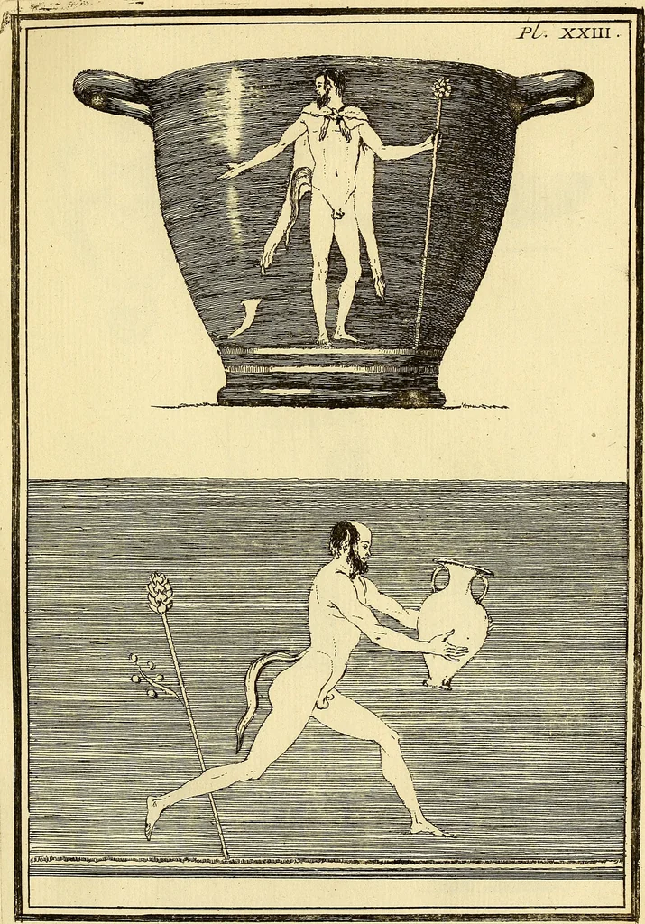 An illustration from Recueil d'antiquités égyptiennes, étrusques, greques et romaines, 1752, leaf 166